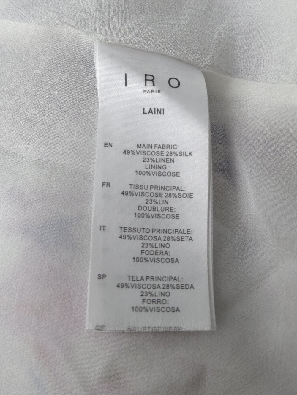 IRO Linen Blend Vneck Watercolor Floral-Print Midi Dress - Picture 8 of 12